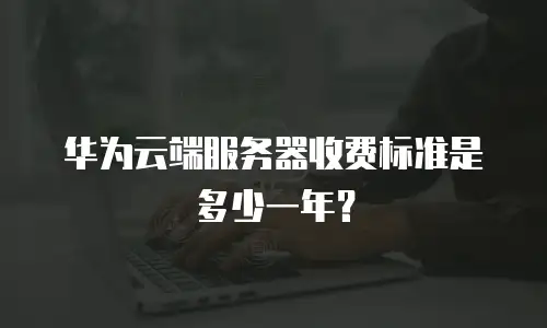 华为云端服务器收费标准是多少一年？