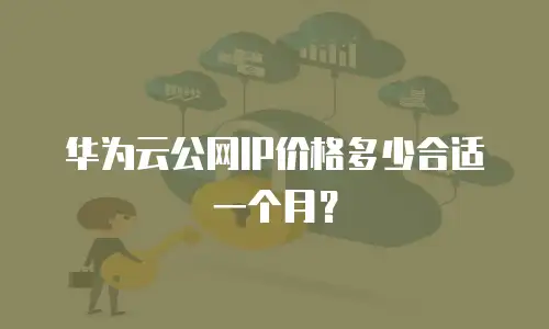 华为云公网IP价格多少合适一个月？