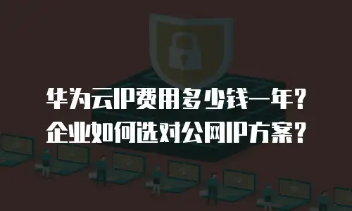 华为云IP费用多少钱一年？企业如何选对公网IP方案？