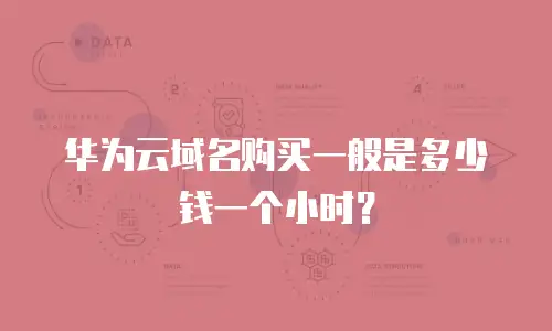 华为云域名购买一般是多少钱一个小时？