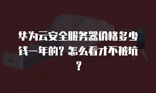 华为云安全服务器价格多少钱一年的？怎么看才不被坑？