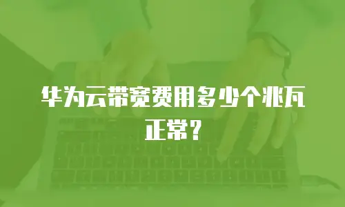 华为云带宽费用多少个兆瓦正常？