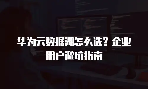 华为云数据湖怎么选？企业用户避坑指南