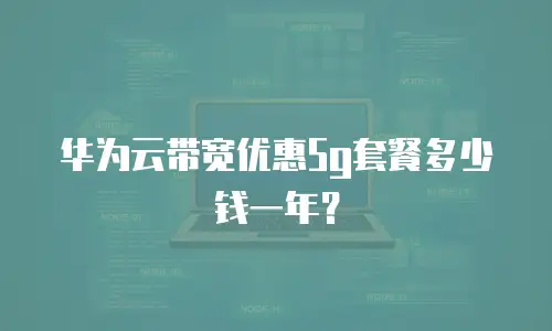 华为云带宽优惠5g套餐多少钱一年？