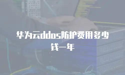 华为云ddos防护费用多少钱一年