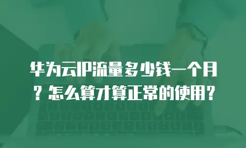 华为云IP流量多少钱一个月？怎么算才算正常的使用？