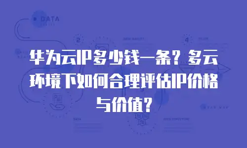 华为云IP多少钱一条？多云环境下如何合理评估IP价格与价值？