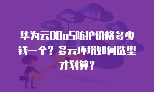 华为云DDoS防护价格多少钱一个？多云环境如何选型才划算？