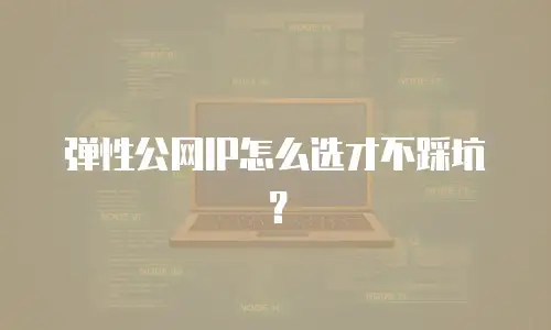 弹性公网IP怎么选才不踩坑？