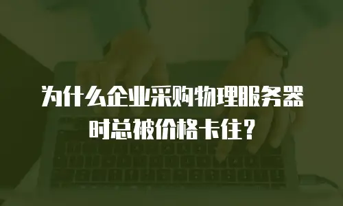 为什么企业采购物理服务器时总被价格卡住？