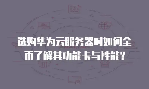 选购华为云服务器时如何全面了解其功能卡与性能？