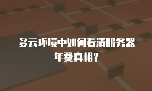 多云环境中如何看清服务器年费真相？
