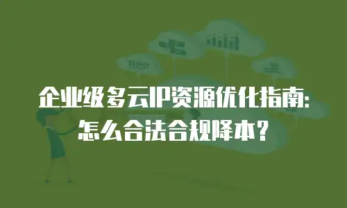 企业级多云IP资源优化指南：怎么合法合规降本？