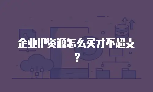 企业IP资源怎么买才不超支？