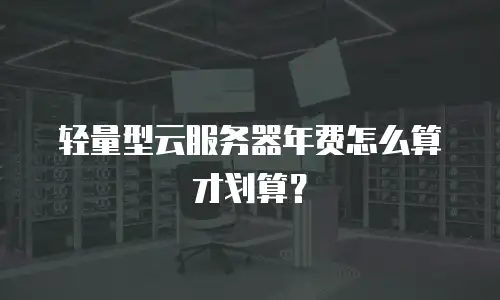 轻量型云服务器年费怎么算才划算？