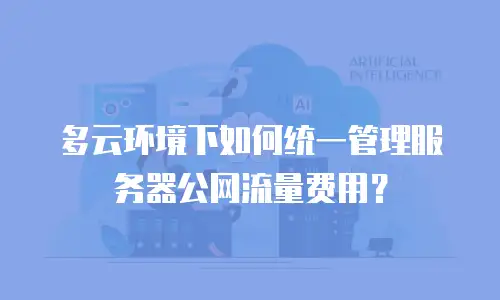 多云环境下如何统一管理服务器公网流量费用？