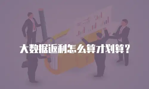 大数据返利怎么算才划算？