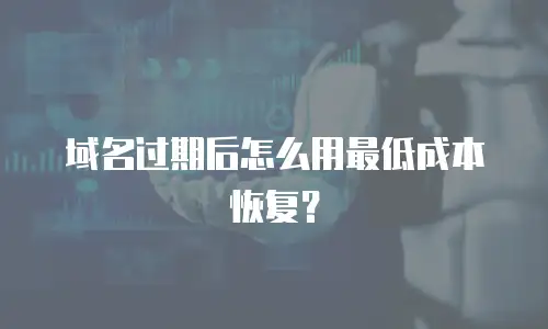 域名过期后怎么用最低成本恢复？