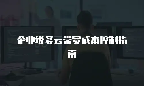 企业级多云带宽成本控制指南