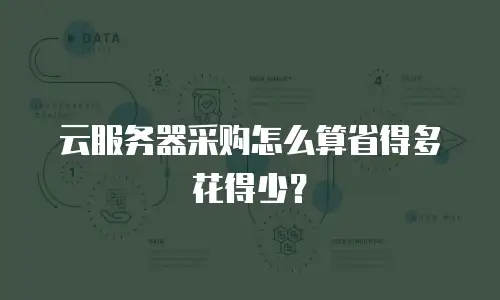 云服务器采购怎么算省得多花得少？