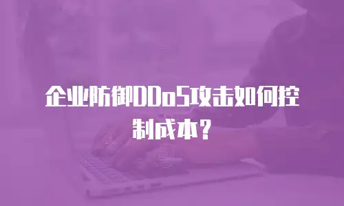 企业防御DDoS攻击如何控制成本？