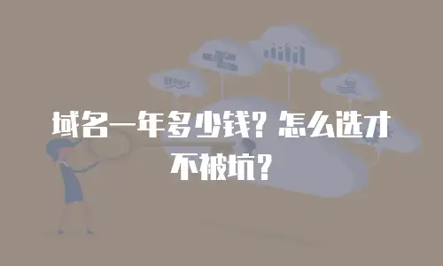 域名一年多少钱？怎么选才不被坑？