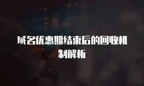 域名优惠期结束后的回收机制解析