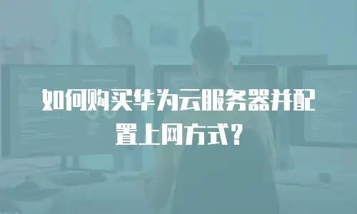 如何购买华为云服务器并配置上网方式？