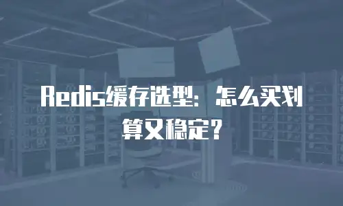 Redis缓存选型：怎么买划算又稳定？