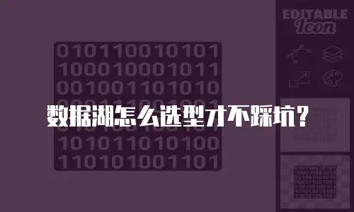 数据湖怎么选型才不踩坑？