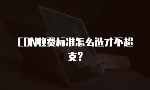 CDN收费标准怎么选才不超支？
