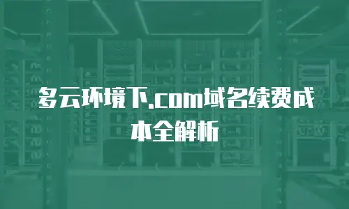 多云环境下.com域名续费成本全解析