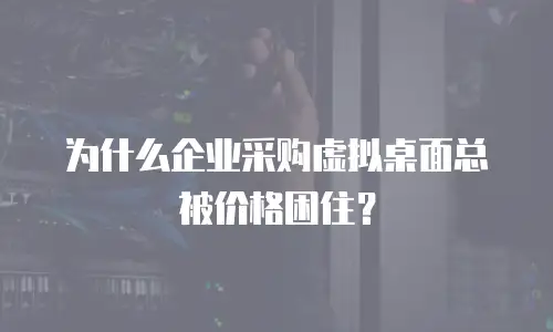 为什么企业采购虚拟桌面总被价格困住？