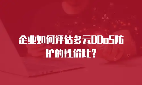 企业如何评估多云DDoS防护的性价比？