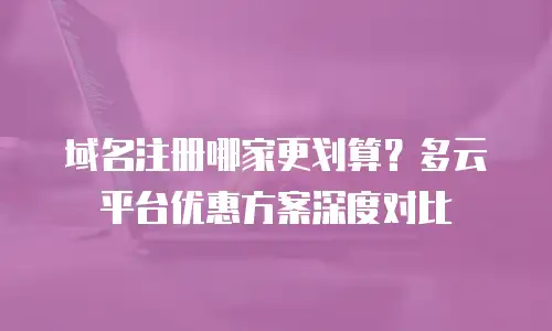 域名注册哪家更划算？多云平台优惠方案深度对比
