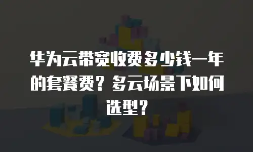 华为云带宽收费多少钱一年的套餐费？多云场景下如何选型？