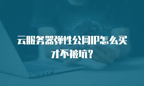 云服务器弹性公网IP怎么买才不被坑？