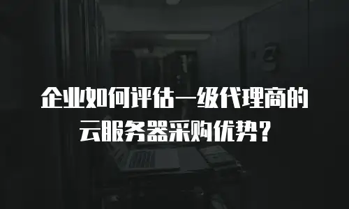 企业如何评估一级代理商的云服务器采购优势？