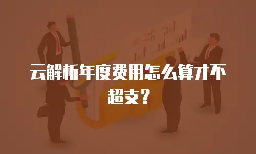 云解析年度费用怎么算才不超支？