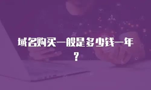 域名购买一般是多少钱一年？