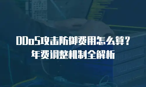 DDoS攻击防御费用怎么算？年费调整机制全解析
