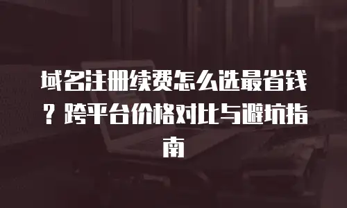 域名注册续费怎么选最省钱？跨平台价格对比与避坑指南