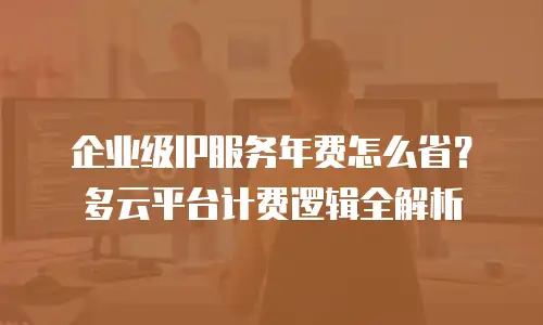 企业级IP服务年费怎么省？多云平台计费逻辑全解析