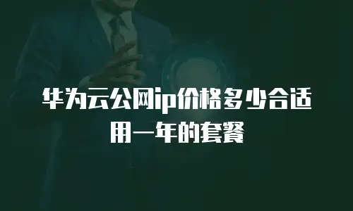 华为云公网ip价格多少合适用一年的套餐