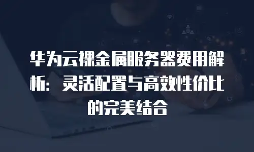 华为云裸金属服务器费用解析：灵活配置与高效性价比的完美结合