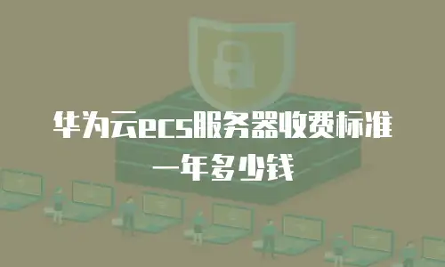 华为云ecs服务器收费标准一年多少钱