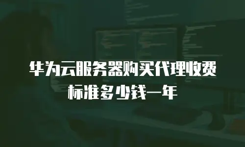 华为云服务器购买代理收费标准多少钱一年