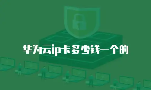 华为云ip卡多少钱一个的