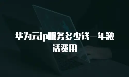华为云ip服务多少钱一年激活费用