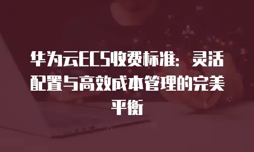 华为云ECS收费标准：灵活配置与高效成本管理的完美平衡